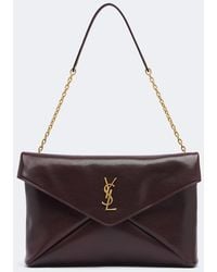 Saint Laurent - Cassandre Large Leather Shoulder Bag - Lyst