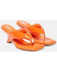 Gia Borghini - Gia 6 Leather Thong Sandals - Lyst