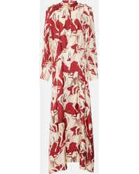 Altuzarra - Robe longue Felicia imprimee en soie - Lyst