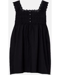 Posse - Ezra Broderie Anglaise Cotton Top - Lyst