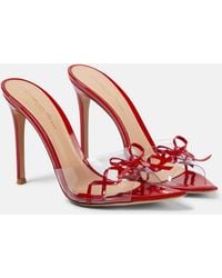 Gianvito Rossi - Patent Leather And Pvc Mules - Lyst