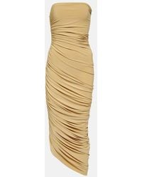 Norma Kamali - Diana Ruched Stretch-woven Maxi Dress - Lyst