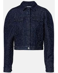 Jacquemus - Ovalo De-Nimes Embroidered Denim Jacket - Lyst