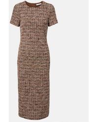 Max Mara - Giugno Cotton And Wool-Blend Midi Dress - Lyst