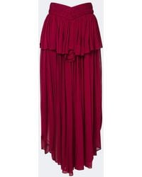 Christopher Esber - Falda Larga Oniro Con Volantes - Lyst