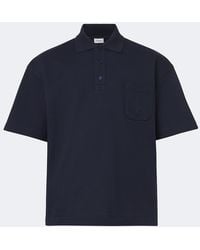 Saint Laurent - Cassandre Cotton Polo Shirt - Lyst