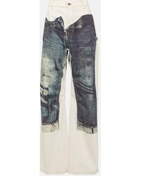 Jean Paul Gaultier - Tattoo Collection - Jeans a gamba larga - Lyst