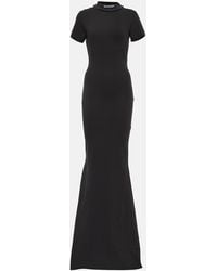 Balenciaga - Maxikleid Aus Einem Baumwollgemisch - Lyst