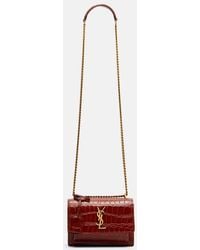 Saint Laurent - Sunset Small Leather Crossbody Bag - Lyst
