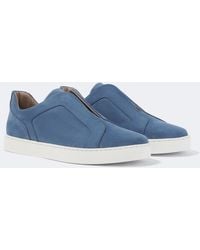 Manolo Blahnik - Agilio Leather Sneakers - Lyst