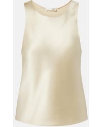 The Row - Faustino Silk Satin Top - Lyst