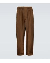 Lemaire - Silk Straight Pants - Lyst