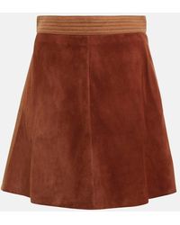 See By Chloé - See By Chloe Suede Miniskirt - Lyst