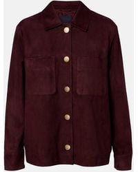 Max Mara - Suede Blouson Jacket - Lyst