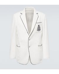 Ralph Lauren - Embroidered Cotton Terry Blazer - Lyst