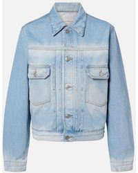 Victoria Beckham - Faded Denim Jacket - Lyst
