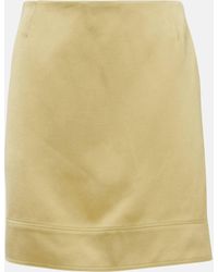 Totême - High-rise Satin Miniskirt - Lyst