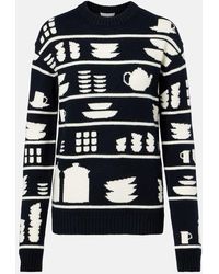 JW Anderson - Pullover Aus Woll-Jacquard - Lyst