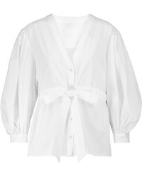 Erdem Robe Cotton Shirt - White