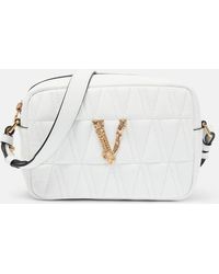Versace - Borsa a tracolla Virtus in pelle - Lyst