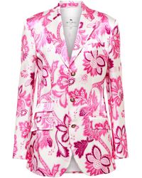 Etro Paisley Single-breasted Blazer - Pink