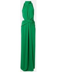 Johanna Ortiz - Cutout Gathered Maxi Dress - Lyst