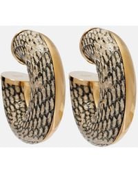Jacquemus - The Mojave Snake-Effect Hoop Earrings - Lyst