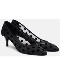 Isabel Marant - Peleo 55 Polka-Dot Mesh Pumps - Lyst