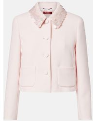 Max Mara - Pinne Sequined Crepe Jacket - Lyst