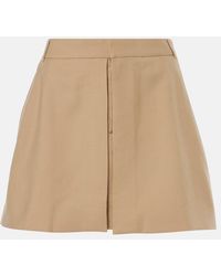 Ami Paris - Wool Gabardine Miniskirt - Lyst