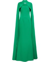 Safiyaa Exklusiv bei Mytheresa – Robe aus Crêpe - Grün