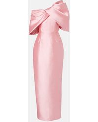 Solace London - Davina Satin Cocktail Dress - Lyst