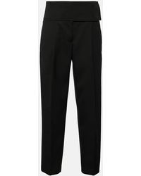 Jil Sander - Pantalones Anchos De Lana Con Tiro Alto - Lyst