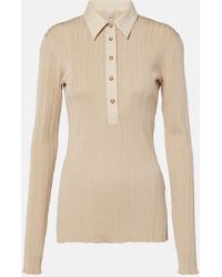 TOTEME - Jersey Polo Sweater - Lyst