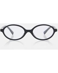 Miu Miu - Miu Regard Oval Glasses - Lyst