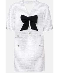 Alessandra Rich - Tweed Dress With Bow - Lyst