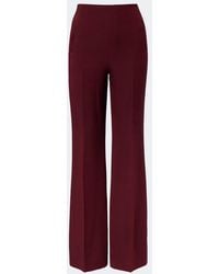Roland Mouret - Wool And Silk Wide-Leg Pants - Lyst