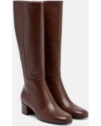 Gianvito Rossi - Joelle Leather Knee-High Boots - Lyst