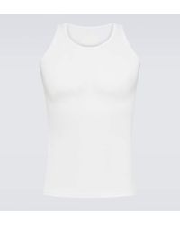 Maison Margiela - Ribbed-Knit Cotton And Silk Tank Top - Lyst