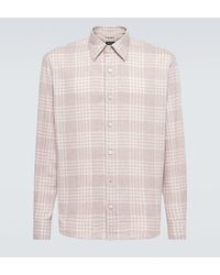 ZEGNA - Checked Cotton Flannel Shirt - Lyst