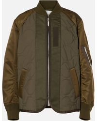 Sacai - Twill-Trimmed Bomber Jacket - Lyst