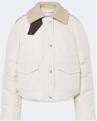 Loewe - Shearling-Trimmed Cotton-Blend Blouson Jacket - Lyst