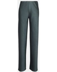 Vince - High-Rise Satin Straight Pants - Lyst