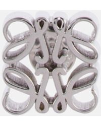 Loewe - Anagram Sterling Silver Earrings - Lyst