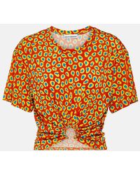 Rabanne - Second Skin Leopard-Print Top - Lyst