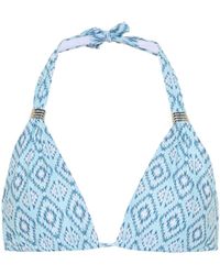 Melissa Odabash Bikini-Top Grenada - Blau