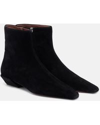 Paris Texas - Bettina Suede Ankle Boots - Lyst