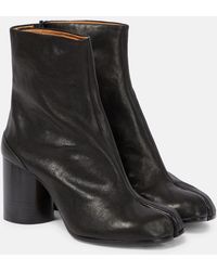 Maison Margiela - Tabi Leather Ankle Boots - Lyst