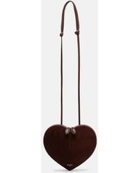 Alaïa - Le Cour Small Leather And Suede Shoulder Bag - Lyst