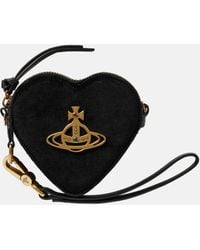 Vivienne Westwood - Heart Velvet Coin Purse With Strap - Lyst